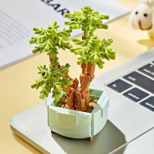 Succulent Potted Decoration For Children Potted Flower Building Blocks DIY Small Flower Home Decoration Assembly Gift For Boys And Girls Improve Hands