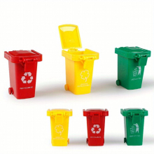 3pcs Three Trash Can Building Blocks Toys Learn Garbage Classification Educational Toys For Boys And Girls