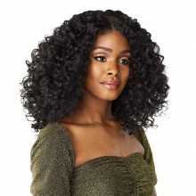 1pc 12in Front Lace Wig With Natural Pre Cut Hairline And Hand Tied High definition Transparent Lace Wig