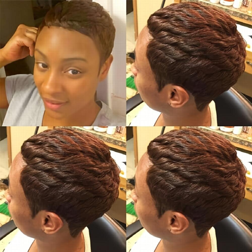 1pc Short Hair Pixie Wigs Pixie Cut Short Wavy Wigs Layered Short Hair Wigs Women Pixie Cut Wigs