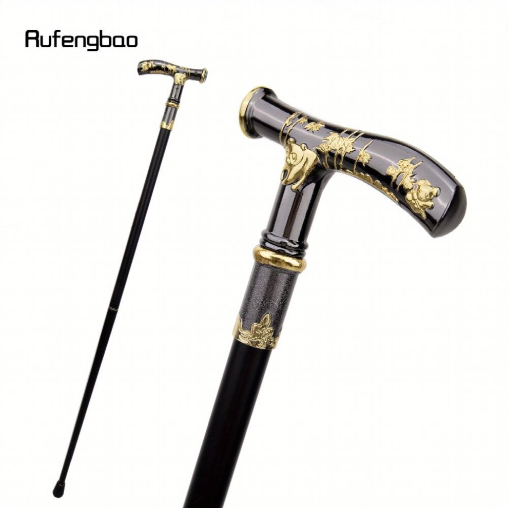 1pc Panda Compass Stick Stick Retro Cane Gentleman Cosplay Cane Knob Stick Cosplay Stick