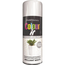 400ml Brilliant White Gloss Finish Spray Car Aerosol Spray Paint