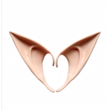 2Pcs Latex Fairy Pixie Elf Ears Cosplay Accessories LARP Halloween Party Latex Soft Pointed Prosthetic Tips Ear