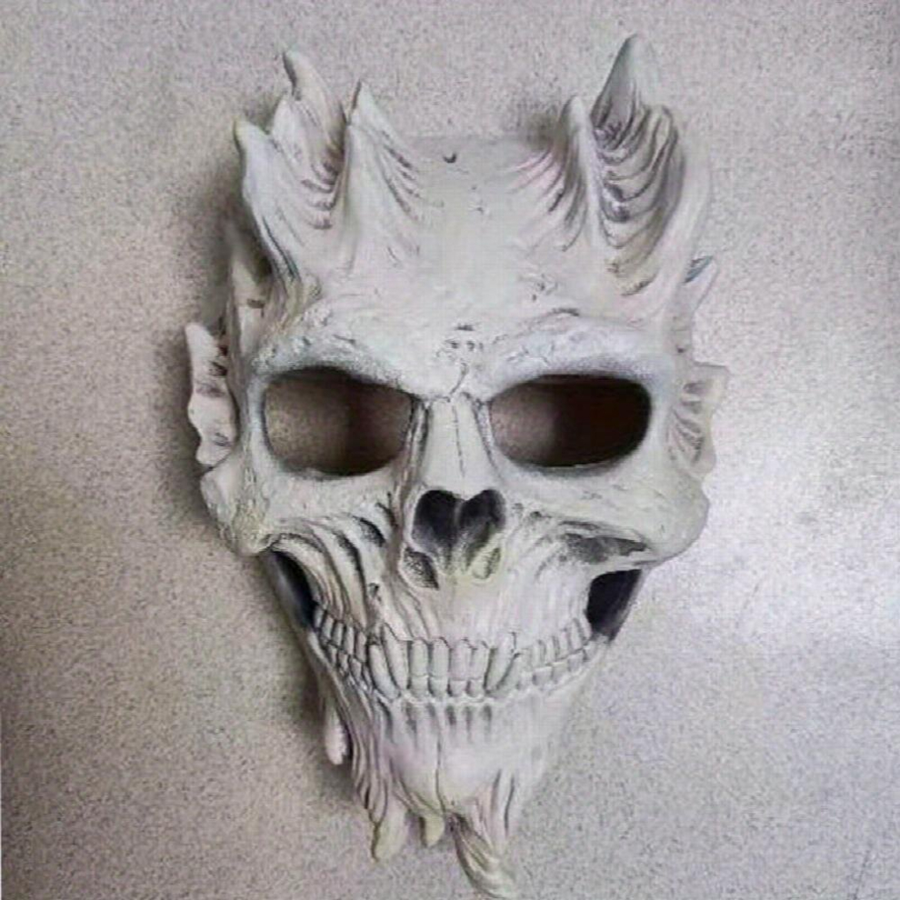 Death Warrior Skull Face Mask For Party Masquerade Costume Halloween Stage Performance Show Props Mens Horror Face Mask-image-OPC-PCYCNFF-NEW
