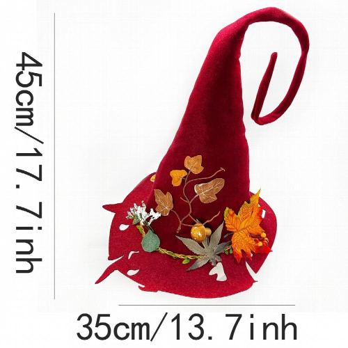 1pc Ghost Halloween Witch Hat Halloween Party Felt Tip Hat Felt Craft Hat 2