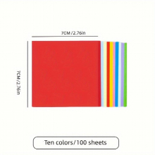 100pcs Square Colored Origami Origami Folded Paper Crane Colored Paper Colored Paper