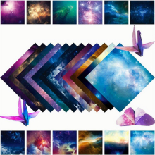 50pcs Origami Paper 15 24x15 24 Cm Double Sided Starry Space Pattern Craft Folding Paper For DIY Hand Crafts Arts Creativity School Lessons