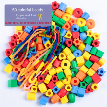Childrens Early Education Fun Colorful Beaded Diy Educational Wearing Beads Building Blocks Geometric Body Shape Bracelet Toys Halloween Christmas An
