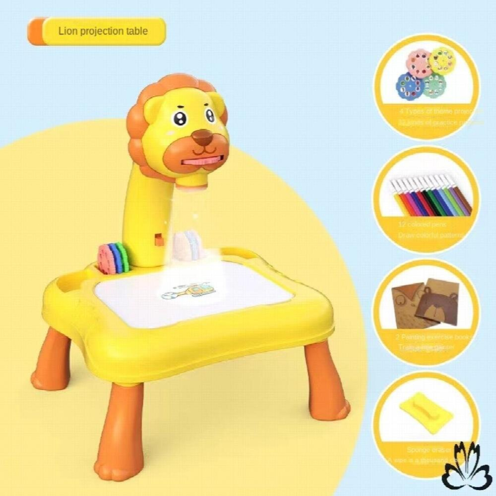 Childrens Lion Projection Study Table Graffiti Copy Painting Play House Early Education Educational Science And Education Toys-image-OPC-PCYCRPB-NEW