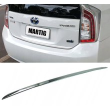 TOYOTA PRIUS IV ZVW5 Chrome Trunk Trim - Tailgate Accent - Premium Car Rear Detail - Shine Enhancer Tuning KLAPA