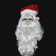 3pcs set Christmas Cosplay Stage Dressing Santa Claus Wig Beard Christmas Hat Set