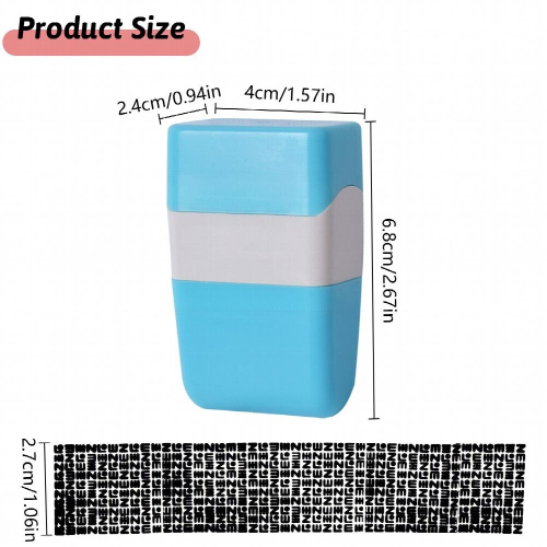 1pc Secure Your Identity With Roller Stamp Privacy Protection Set For Identity Protection