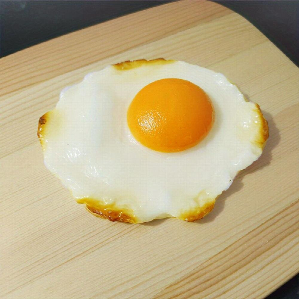 Realistic Fried Egg Model Perfect For Room Decoration Restaurant Kitchen Material Model And Photography Props 885676681148