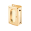 Deluxe Pocket Door Passage Pull, Solid Brass 1
