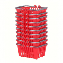 10pcs Mini Shopping Basket Mini Supermarket Cart Small Plastic Retail Shopping Basket With Handle For Childrens Party Gift