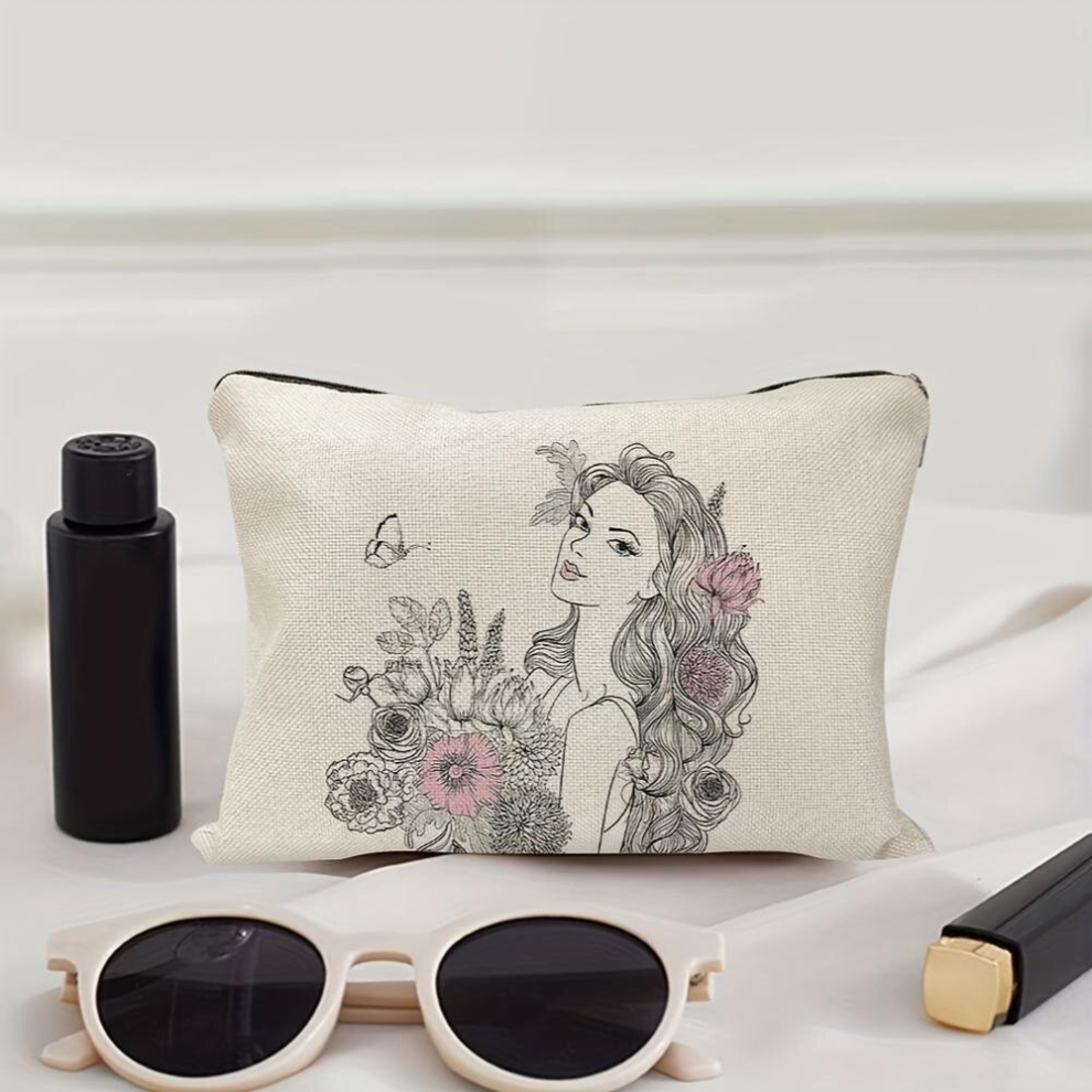 Cosmetic Bag For Women Adorable Roomy Makeup Bags Travel Water Resistant Toiletry Bag Accessories Organizer