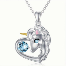 And Unicorn Pendant Necklace Animal Necklace Unicorn Pendant Jewelry Necklace Gift For Girls