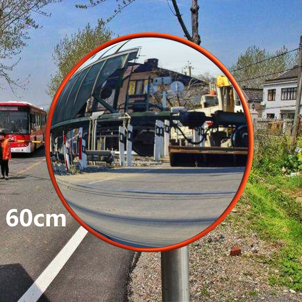 60cm Wide Angle Security Curved Convex Road Mirror Traffic Driveway