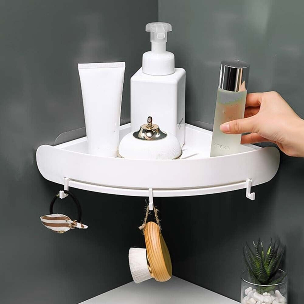 Bathroom Triangular Shower Shelf Bath Corner Storage Holder Rack