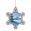 Christmas Tree Hanging Pendant Snowflake Metal Decorations DIY 2