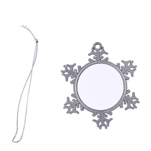 Christmas Tree Hanging Pendant Snowflake Metal Decorations DIY 2