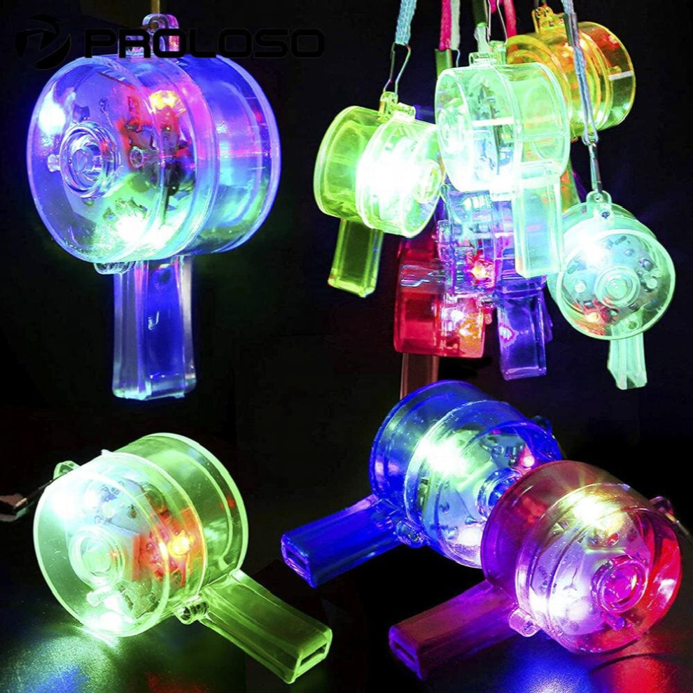 15pcs Light Up Flashing Whistles With Lanyards Glow In The Dark Party Favors For Kids-image-OPC-PCYDFXY-NEW