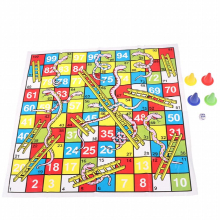 Snakes And Ladders Board Game For Kids Complete Set With Board Classic Fun For Family Game Night And Classroom Birthday Gift Idea For Boys And Girls C