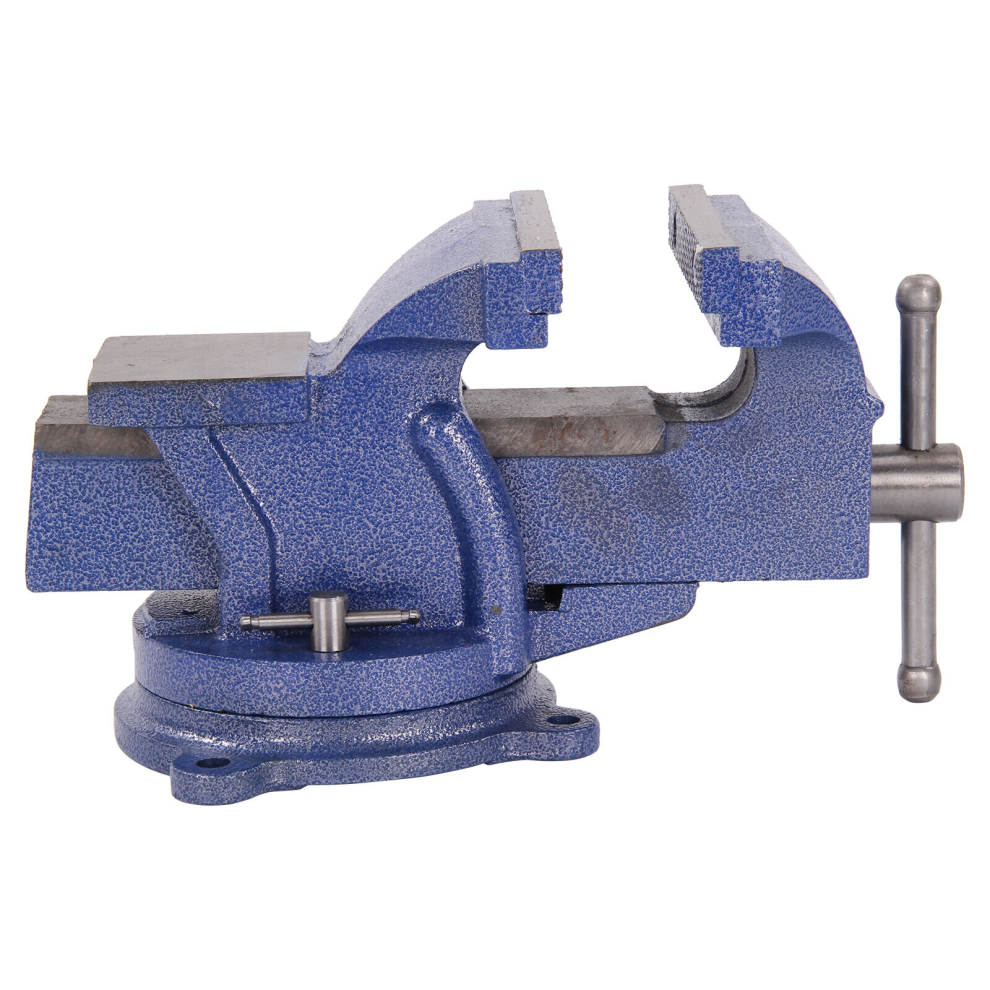 6" Heavy Duty Work Bench Vice Vise Workshop Clamp Engineer Jaw Base Blue