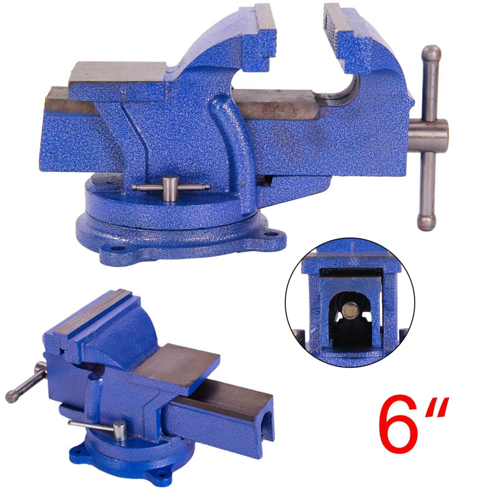6" Heavy Duty Work Bench Vice Vise Workshop Clamp Engineer Jaw Base