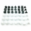 7pcs set Blank Rounded Dice DIY Board Game Accessories 4