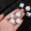 7pcs set Blank Rounded Dice DIY Board Game Accessories 5