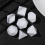7pcs set Blank Rounded Dice DIY Board Game Accessories 6