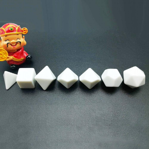 7pcs set Blank Rounded Dice DIY Board Game Accessories 1