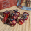 7pcs Set And Red Starry Sky Dice Table Games RPG Dice Set For Party 2