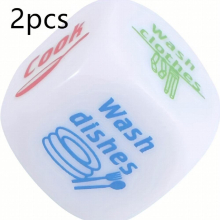 2pcs Housework Dice Creative Small for Couples Holiday Accessories Birthday Party Supplies & More