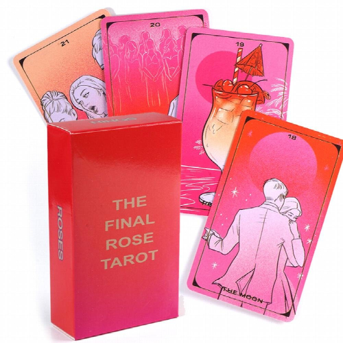 78 Tarot Cards Deck Final Rose Tarot with PDF Guidebook for Beginners Divination Oracle Card Deck
