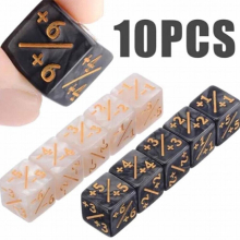 10x 14mm 6 Side Coung Dice 1 1 Dice Kids Toy For Gathering Game Counters