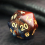 7pcs Set Dark And Orange Starry Sky Dice Table Games Dice Set 4