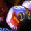 7pcs Set Dark And Orange Starry Sky Dice Table Games Dice Set 9