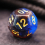 7pcs Set Dark And Orange Starry Sky Dice Table Games Dice Set 5