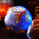 7pcs Set Dark And Orange Starry Sky Dice Table Games Dice Set 10