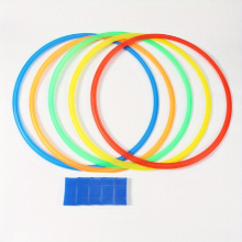 5pcs Agility Training Circle Toy Set Contains 5pcs Colorful Circles 38 5pcs Linkers Outdoor Indoor Obstacle Course Playground Balance Agility Training