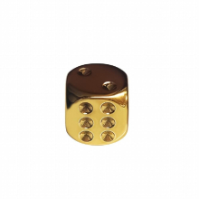 1pc Solid Brass Bar Games Dice Manual Polishing Six sided Home Bar Party Supplies