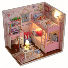 Girl Room Bedroom Home Decoration Puzzle Three dimensional Puzzle Doll House Kit For Children Girls Toys Assembly Model DIY House