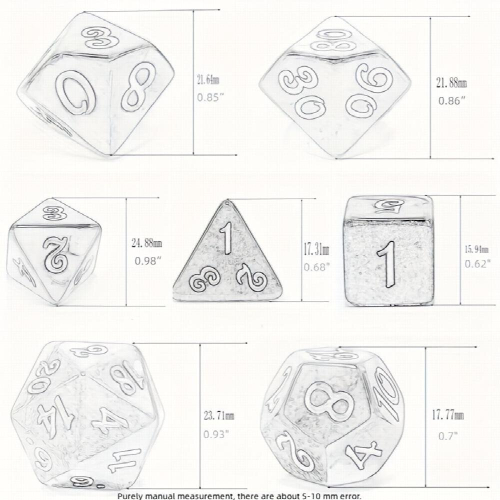 Creative sided Dice Pcs Set Dice Double Bright Filling Dice Suitable For Desktop Games 1