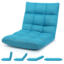 Floor Chair Padded Gaming Sofa Recliner Lounger With Adjustable Back