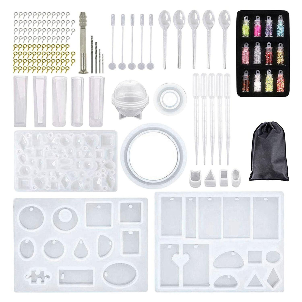 148 Pieces Resin Jewelry Making Kit  Silicone  Mold For Beginners With Molds  Resin  And