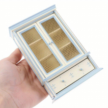 1 12 Dollhouse Kitchen Furniture Cupboards Display Cabinet