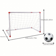 Football Gate Childrens Puzzle Toy Detachable Indoor And Outdoor Sports Football Gate Air Pump And Inflatable Football Christmas Halloween Thanksgivi