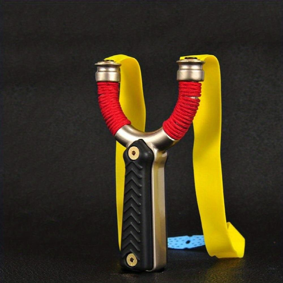 Flat Leather Slingshot High precision Outdoor Sports Strapless Slingshot Device